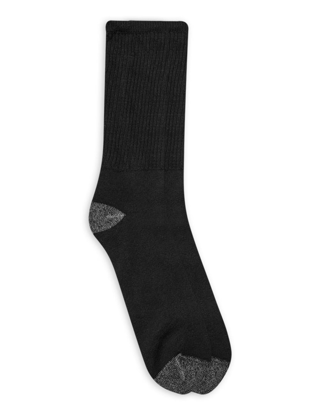 Black Socks with Gray Toe & Heel